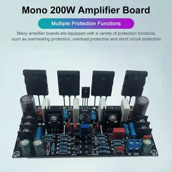 Raqamli Mono kuchaytirgich moduli 1943+5200 mono HIFI Audio kuchaytirgich karnay elektron DIY to'plami uchun tayyor taxta