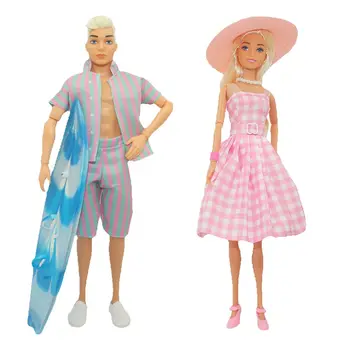 Barbie qo'g'irchog'i uchun moda pushti liboslar kiyimlari 1/6 30 sm liboslar kiyimi kostyumi kechki partiya kiyimlari qiz Rojdestvo sovg'alari