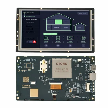 Ardunio UNO uchun SCBRHMI 7 dyuymli sensorli TFT LCD modulli displey HMI Smart UART seriyali paneli / ESP32