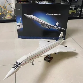 2023 yangi 10318 piktogramma Concorde Airbus mashhur Supersonic tijorat yo'lovchi samolyoti modeli qurilish bloklari bolalar uchun o'yinchoqlar sovg'alar