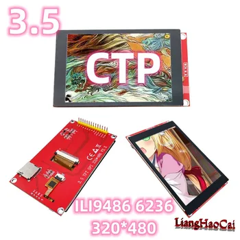 3,5 dyuymli DIY elektronika CTP ILI9486 6236 TFT LCD displey SPI seriyali Port sig'imli sensorli Panel moduli RGB320*480