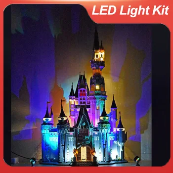 LED qurilish blok yoritish kit 71040 moslik 16008 Disney imorat (faqat hech modelini nur)