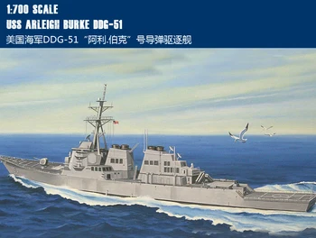 Hobbyboss 1/700 83409 USS Arleigh Burke DDG-51 model Kit-ko'lamli model Kit