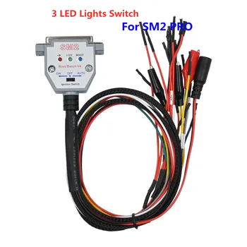 3 LED chiroqlari SM2 PRO J2534 yuklash dastgohi kabeli DB25 ECU Pinout kabeli VCI uchun ECU BATT Vcc KLINE CAN-L CAN-H o'qish va yozish