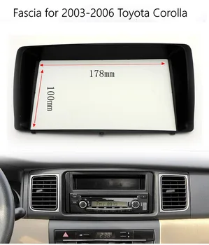 2 Toyota Corolla uchun Din avtomobil radio ramka 2003-2006 Stereo Dashboard Audio ramka CD bezak bezak Refitting Indash avtomobil Radio fasya