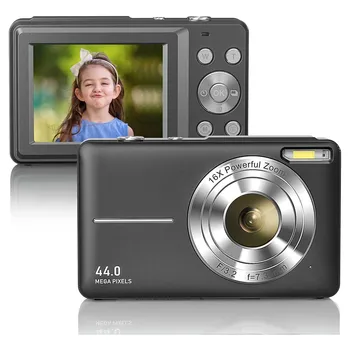 1080P Full HD raqamli kamera 44mp ixcham kamera 2.4 Inch LCD ekran 16x raqamli Zoom kamera Mini Video kamera