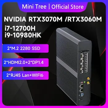 Intel o'yin mini kompyuter i9 10980hk i7 12700H NVIDIA RTX 3070M 8G 3060M 12G DDR5 DDR4 NVMe Vin11 Gamer ish stoli kompyuter HD dp Xotin6