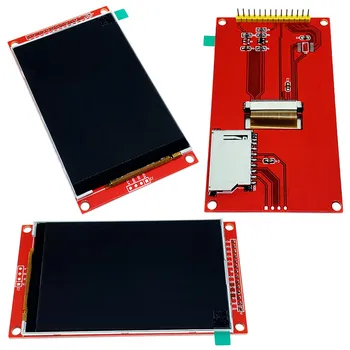 3,5 dyuymli ILI9486 qizil modul TFT LCD displey SPI seriyali port keng istiqbolli ko'rinish burchagi 480x320 14 pin ILI9488 IPS 9488