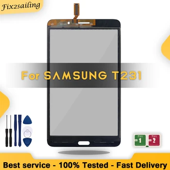 Samsung Galaxy TAB uchun sinov sensorli ekran 3 7.0 SM-T210 SM-T211 SM-T230 SM-T231 T210 T211 T230 T231 tashqi shisha Panel o'rniga