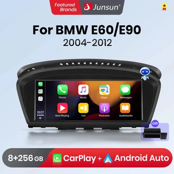 Junsun simsiz CarPlay Andorid Avto avtomobil radiosi uchun 5 seriyali E60 E61 E63 E64 E90 E91 E92 Multimedia GPS 2din Autoradio