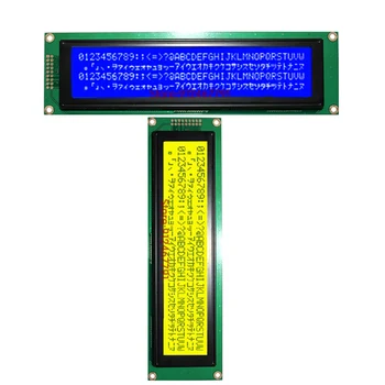 5V 40x4 4004 40*4 4004A oddiy belgi LCD modul displey ekrani LCM LED yoritgichli sariq ko'k ranglar