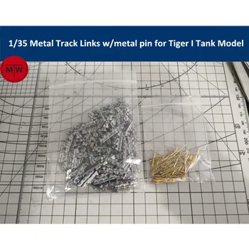 1/35 nemis Tiger 1 Vt/metall pinli Tank modellari to'plami uchun o'lchovli metall trek havolalari
