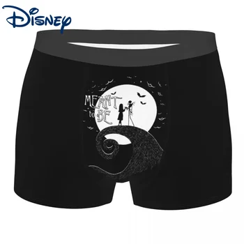 Erkaklar Disney Rojdestvo ichki kiyimidan oldin Kabus Jek va Sally Sexy Boxer Shorts Panties erkak ichki shimlari Plus Size
