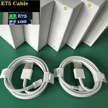 10dona / uchastkalar haqiqiy Original Foxconn kabel E75 Chip 8 iPhone uchun Pin 1m 2M USB ma'lumot kabeli 13 12 11 qutisi bilan XR XS X 7plus 6s