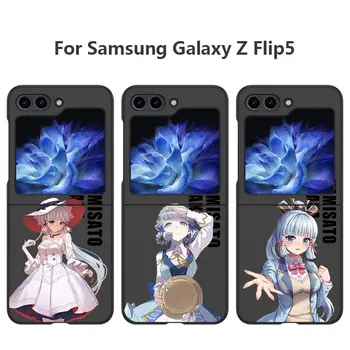 Samsung Galaxy Zflip3 Z Flip uchun yangi Genshin Impact qattiq kompyuter Case 4 5G Z Flip 3 Z Flip5 Zflip olinishiga holatlar Cover Coque