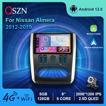 Nissan Almera uchun QSZN 2k Qled Android 12 avtomobil radiosi 2012-2019 Lhd Multimedia Video pleer GPS 4G Carplay avtomatik navigatsiya DSP IPS