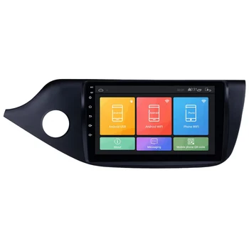 Kia Ceed uchun RoverOne avtomobil GPS navigatsiya 2013 2014 2015 2016 Android 12 radio Stereo Audio Player + teskari kamera