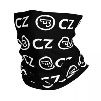 Oq CZ Guns Logo Bandana bo'yin Gaiter bosilgan yuz sharf issiq Balaclava velosiped erkaklar uchun ayollar kattalar nafas