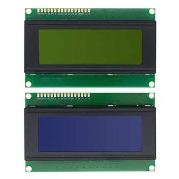 20x4 LCD modul 2004 LED ko'k/sariq yashil orqa yorug'lik oq belgi bilan LCD modul