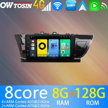 4G LTE simsiz Android 11 8core 8g+128G avtomobil radio Stereo uchun Toyota Corolla E170 E180 Altis 2013-2017 GPS navigatsiya CarPlay Audio