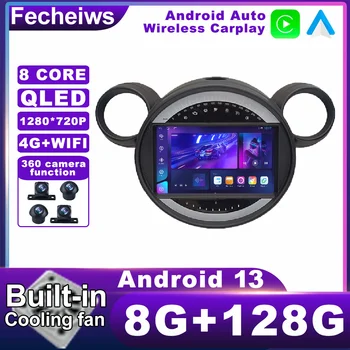 Android 13 Mini Cooper Countryman R56 R60 2011 - 2013 avtomobil radio Stereo Qled Multimedia DSP AHD simsiz Carplay Avto BT uchun