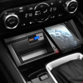 Mazda CX-5 2020 2019 uchun chap qo'l haydovchi simsiz zaryadlovchi telefon paneli ushlagichi Mazda Cx5 2017 2018 uchun avtomobil simsiz telefon zaryadlovchi qurilmasi