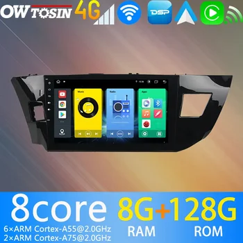 4G 8g+128G Android 11 avtomobil Bosh birligi Toyota Levin E170 Corolla 2013-2017 GPS navigatsiya Radio ekran Carplay Autoradio uchun